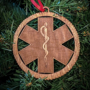 EMT Emergency Medical Technician Christmas Ornament MIL105