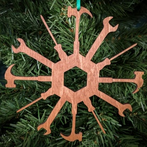 Handyman Tool Wood Christmas Ornament CHR107