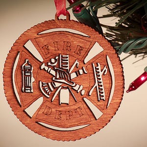 Fire Fighter Christmas Ornament MIL106