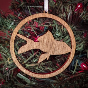 Gold Fish Christmas Ornament