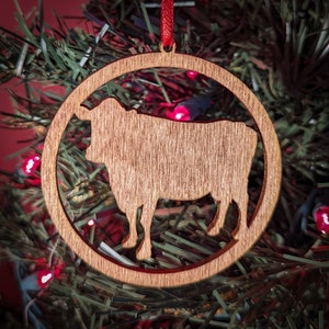 Cow Christmas Ornament
