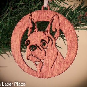 Boston Terrier Christmas Ornament DG121