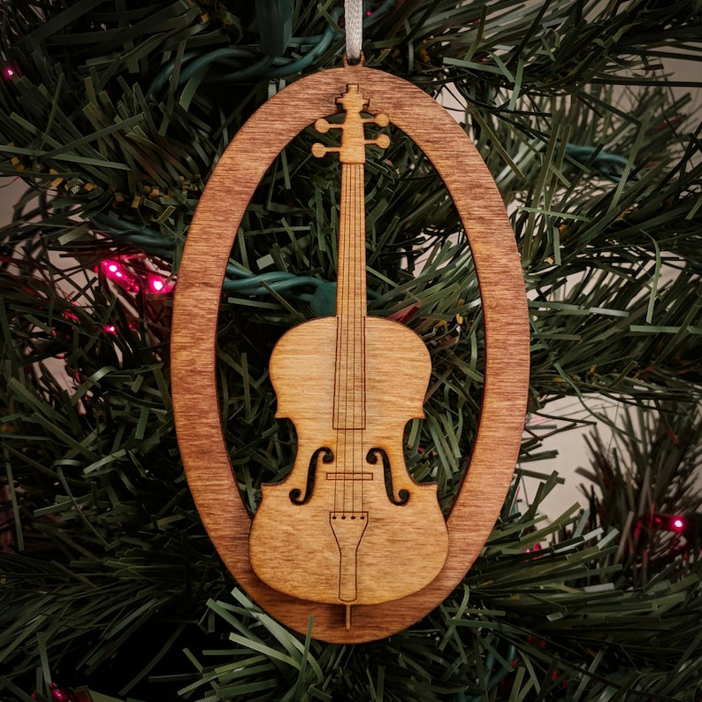 Cello Laser Cut Ornament MU210