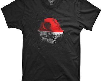 Pokemon Death Star T-Shirt Kids Boys Funny Parody Darth Vader Go Yoda Jedi Sith