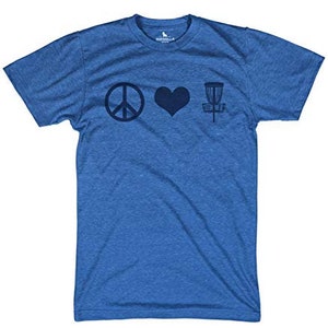 Disc Golf Tshirts Funny Peace Love Disc Golf Graphic Outdoor - Etsy
