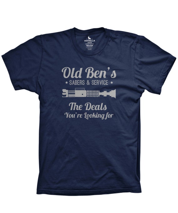 Old Ben/'s Lightsaber repair funny sci fi movie tshirts galaxy shirts force funny