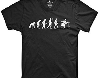 Evolution of Drumming Shirt Evolve Shirt Drummer Tshirts Funny tees