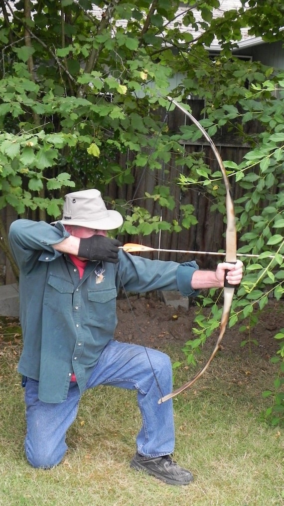 Archery Long Bow /"Black Lightning/" 58/" 40LB @28/" FREE GUIDE//REST