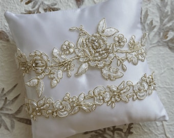 Garter,wedding garter,Bridal garter set,off White gold edge, Garter wedding garters, bridal garter Floral lace garter, Vintage Garter,Garter