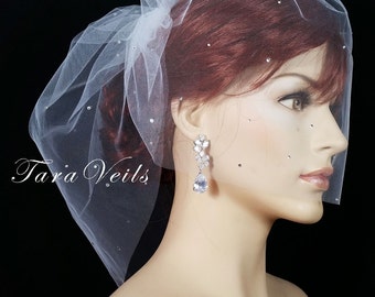 Birdcage Blusher,Birdcage veil,Birdcage Wedding veil, Bridal Veil,Bridal Birdcage Veil,Top comb birdcage Veil | birdcage bridal veil