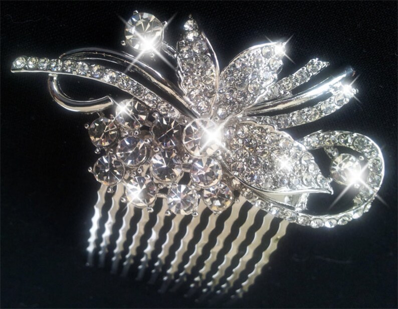 Rhinestone Comb, Bridal Comb, Bridal Comb Crystal, Wedding Crystal Hair Comb, Hair Comb, Wedding Accessory, Bridal Headpiece, Bridal Comb image 1