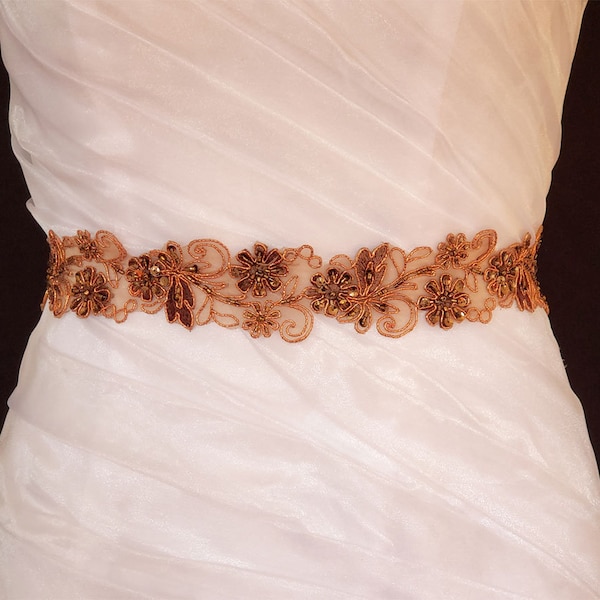 Brown Sash Etsy