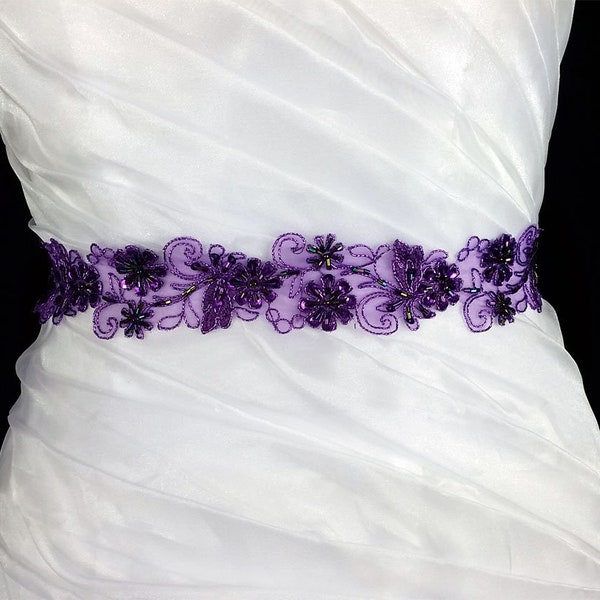 Festival Belt (Lace Design) - Purple