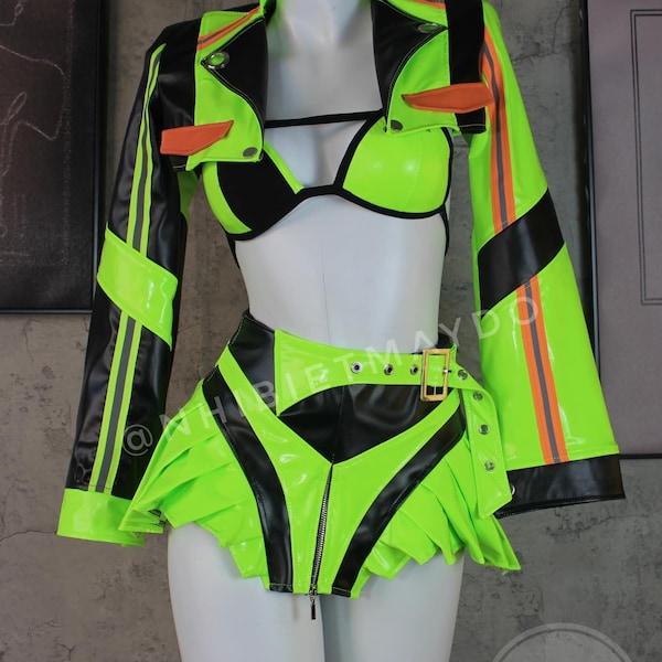 Custom Women's Rave Outfit - Cute, Handmade Festival Wear, Personalized EDM Clothing for Women - Unique Dance & Party Apparel - Construction