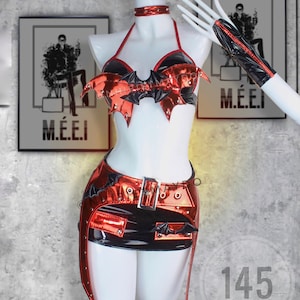 Handmade Dracula Rave Outfit: Custom Festival Costume Set