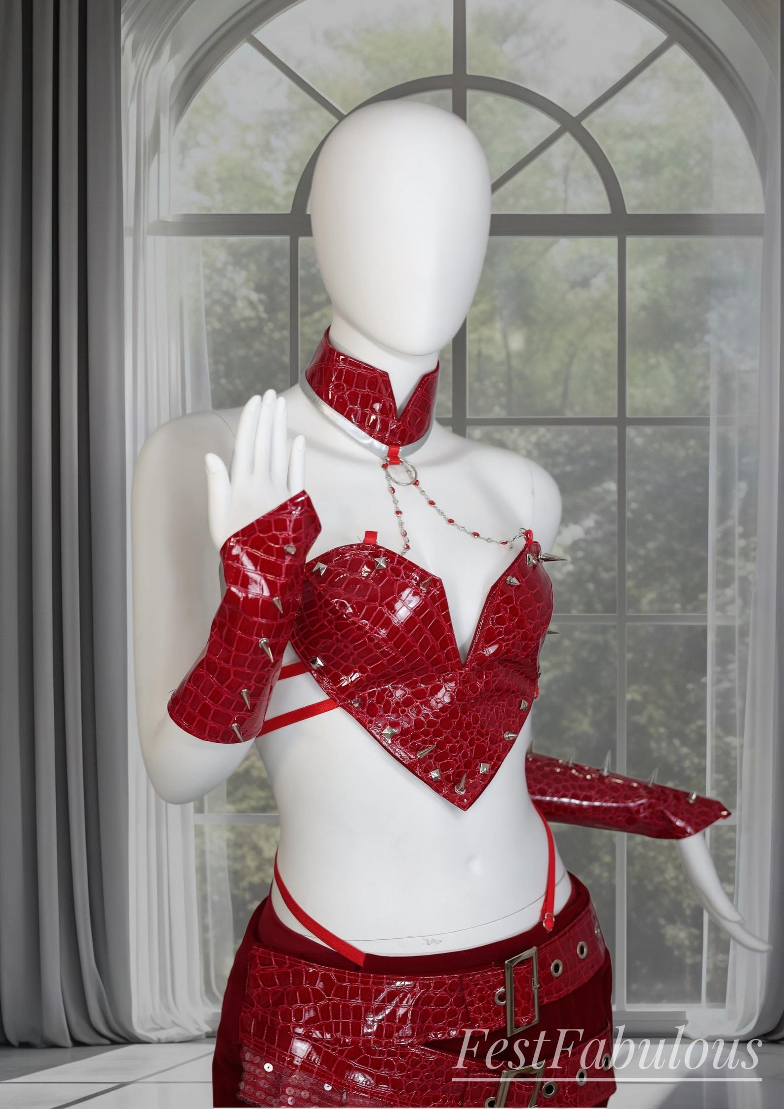 Custom Red Queen Rave Outfit: Handmade Festival Dancewear - Etsy
