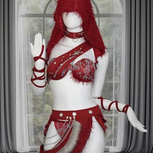 Custom Rave Outfit: Handmade Festival EDM Dancewear Set | Wolf