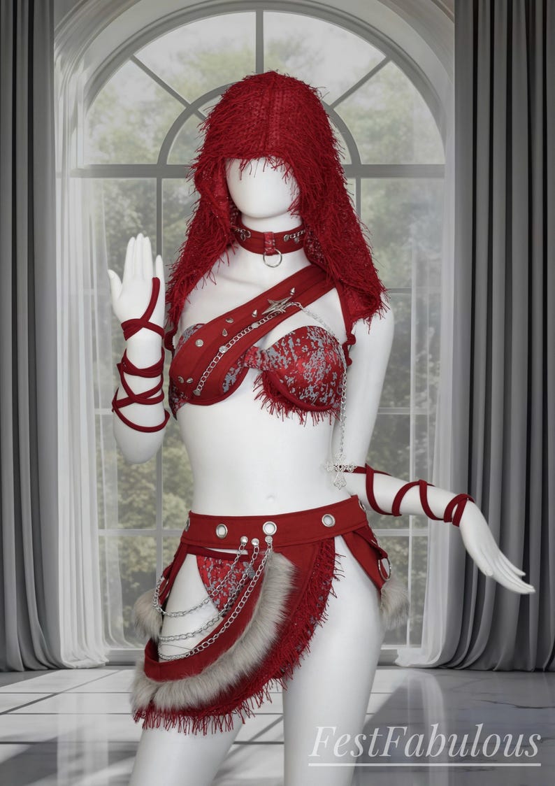 Custom Rave Outfit: Handmade Festival EDM Dancewear Set | Wolf - Etsy