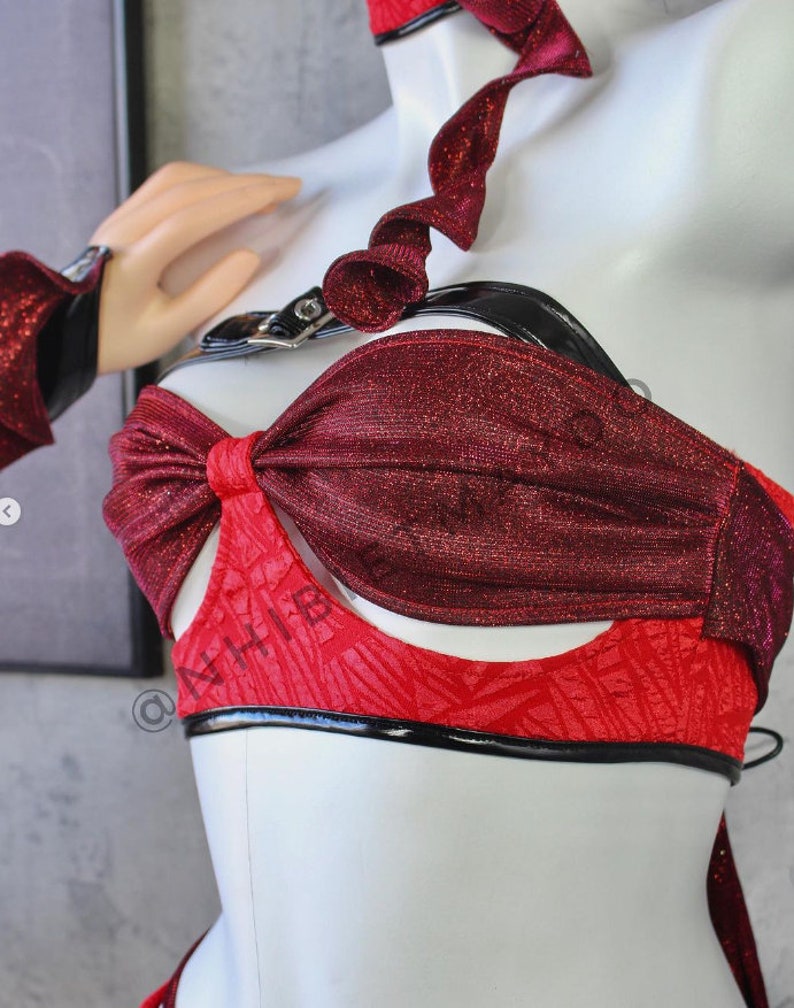 Handmade Red Dragon Rave Outfit: Custom Festival Dancewear - Etsy