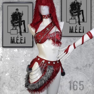 Ready to Ship Women&#39;s Rave Outfit size XS/S/M- Cute Handmade Festival Wear, EDM Clothing for Women, Unique Dance & Party Apparel - Wolf