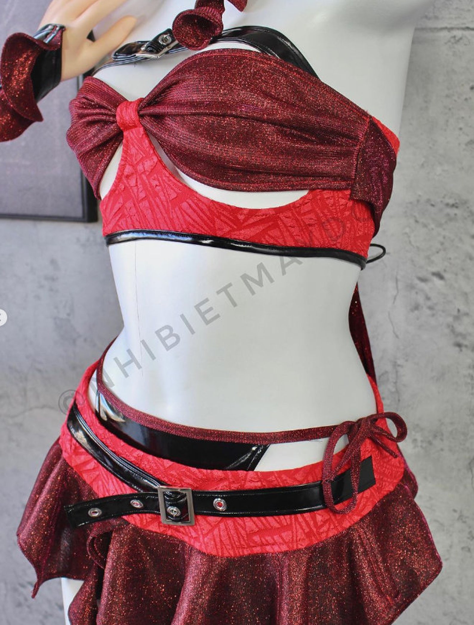 Handmade Red Dragon Rave Outfit: Custom Festival Dancewear - Etsy