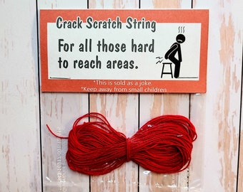 Crack Scratch String, For the person who has everything. Gag Gift, Prank, Funny Novelty Gift, Stocking Stuffer, White Elephant, Secret Santa