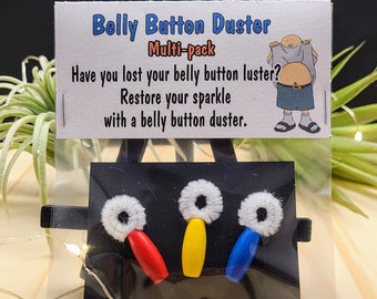 Popular *Belly Button Duster "Multi-pack" Gag Gift, White Elephant, Novelty Joke, Basket Filler, Stocking stuffer, gift exchange, dad gift