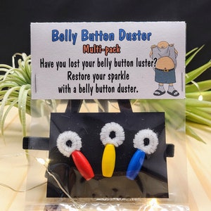 Popular *Belly Button Duster "Multi-pack" Gag Gift, White Elephant, Novelty Joke, Basket Filler, Stocking stuffer, gift exchange, dad gift