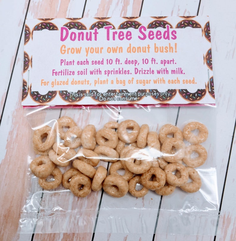 Donut Tree Seeds Gag Gifts Basket Stuffer Novelty Gifts Etsy