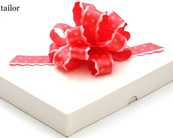SALE! White Gift Box 25cm Two Piece Recycled Rectangle  ~ An Ideal Gift, Keepsake, Book or Presentation Box