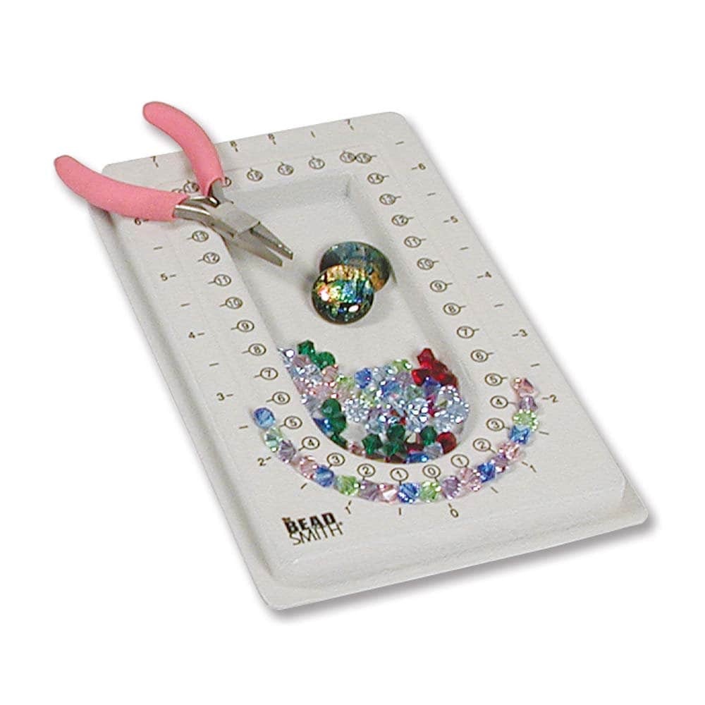 6-1/2 X 4-1/2 Mini Flock Beading Board Jewelry Bracelet Making Bead Storage  Board 