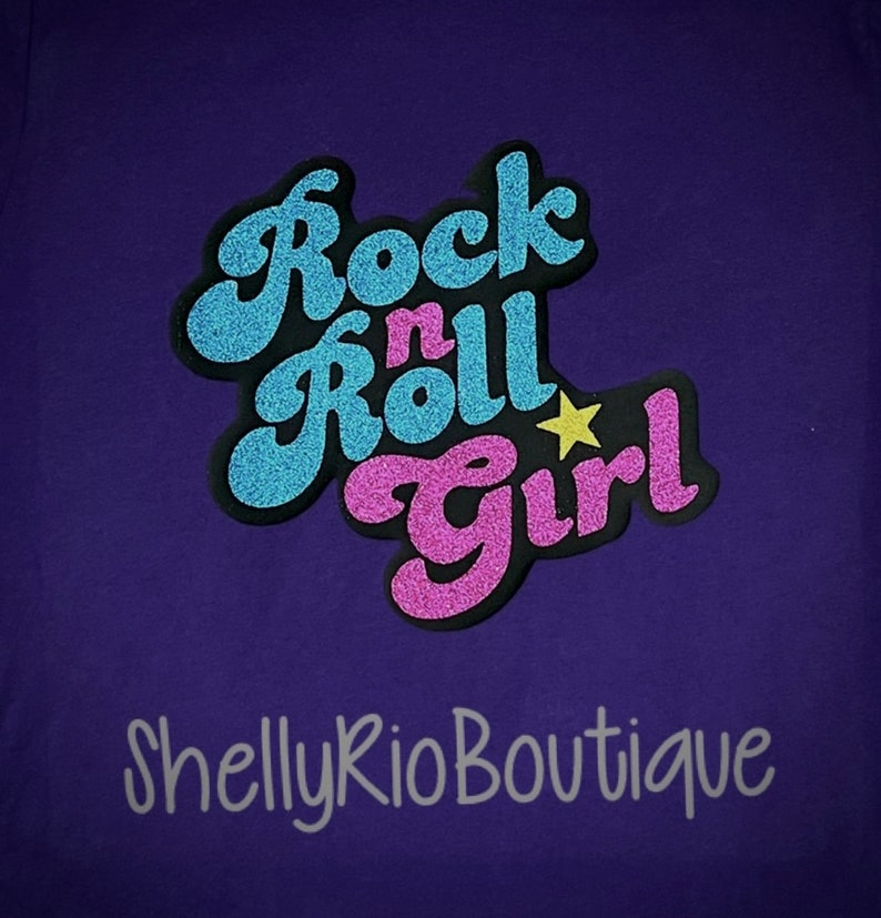 Rock N Roll Girl Darla, Rock N Roll Girl Iron On image 1