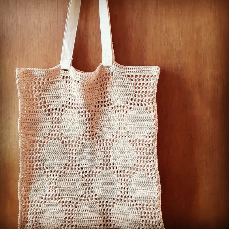 1 x pattern crochet marketbag DOTS image 1