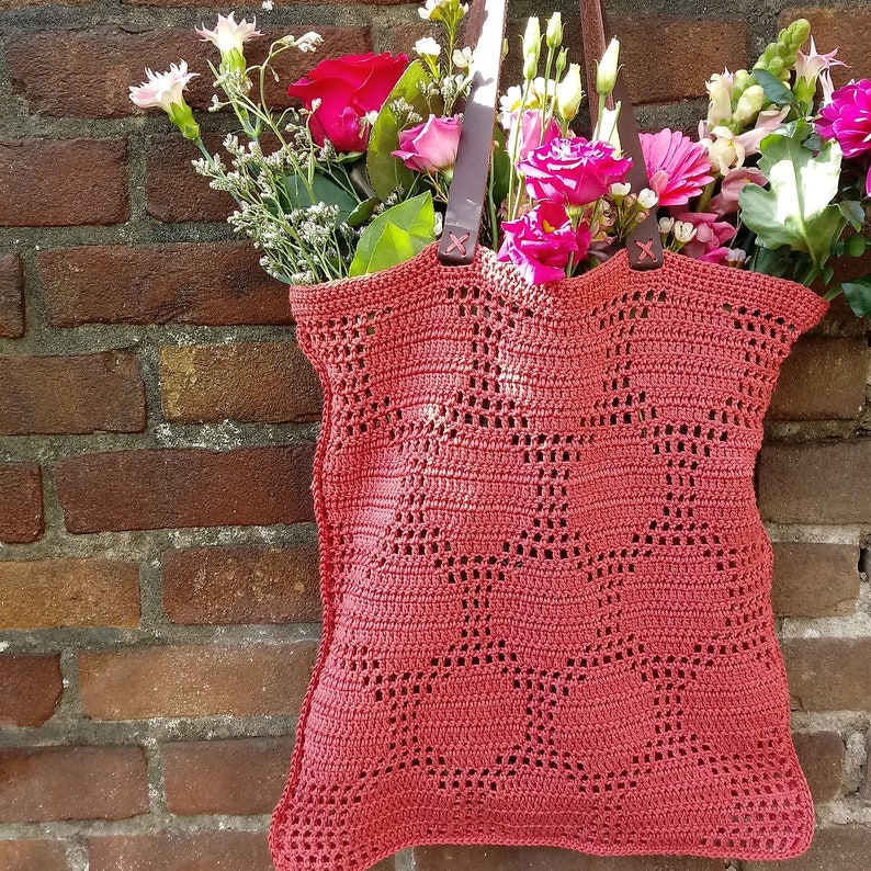 1 x pattern crochet marketbag DOTS image 7