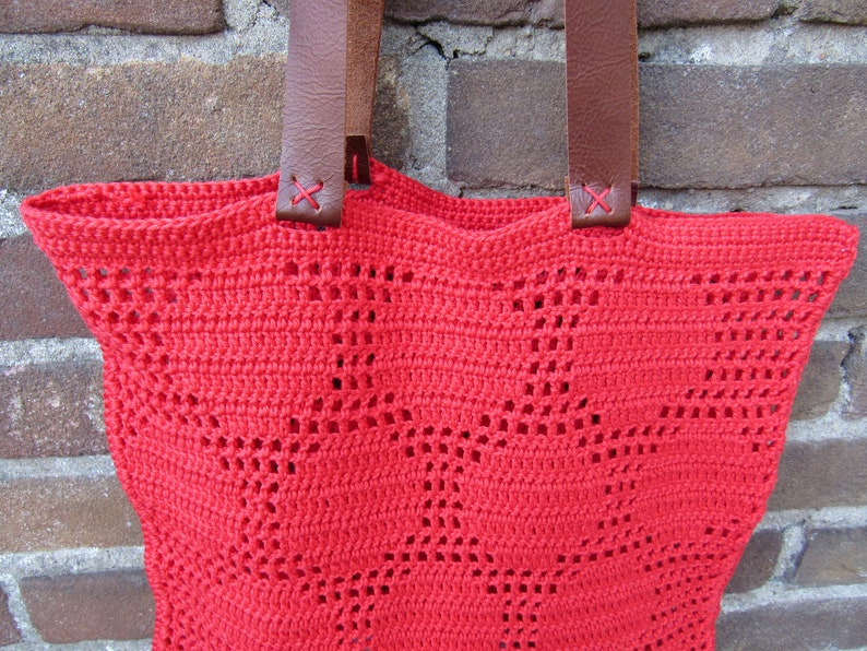 1 x pattern crochet marketbag DOTS image 5