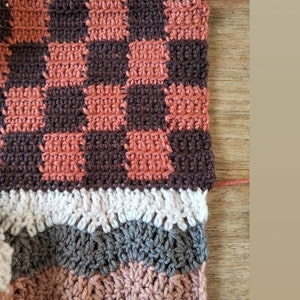 Crochet pattern mixing scarf image 3