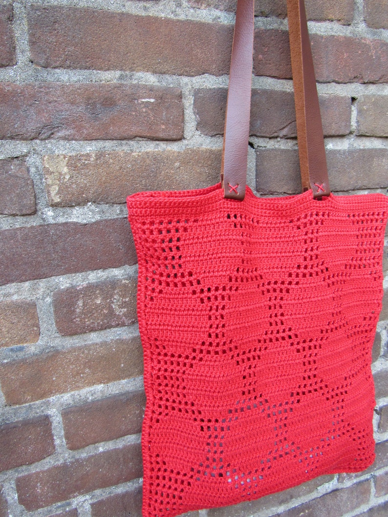 1 x pattern crochet marketbag DOTS image 4