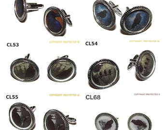 Gemelos góticos steampunk: 6 diseños diferentes de cuervos