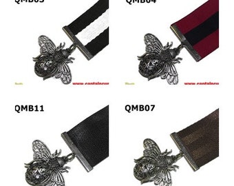 Broche de abeja de plata estilo steampunk: alfiler de cinta hecho a mano