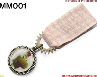 Steampunk Pin Abzeichen Brosche Mini Medaille Cumberpatch Hahn #MM001