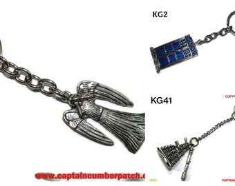 Llavero Steampunk con diseño de médico, cabina de policía, ángel llorón, destornillador sónico #KG02/04/41