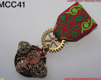 Spilla Steampunk Con Spade Incrociate: Spilla Con Stemma In - Foto 5