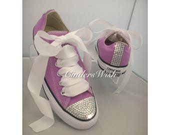 baby diamante converse