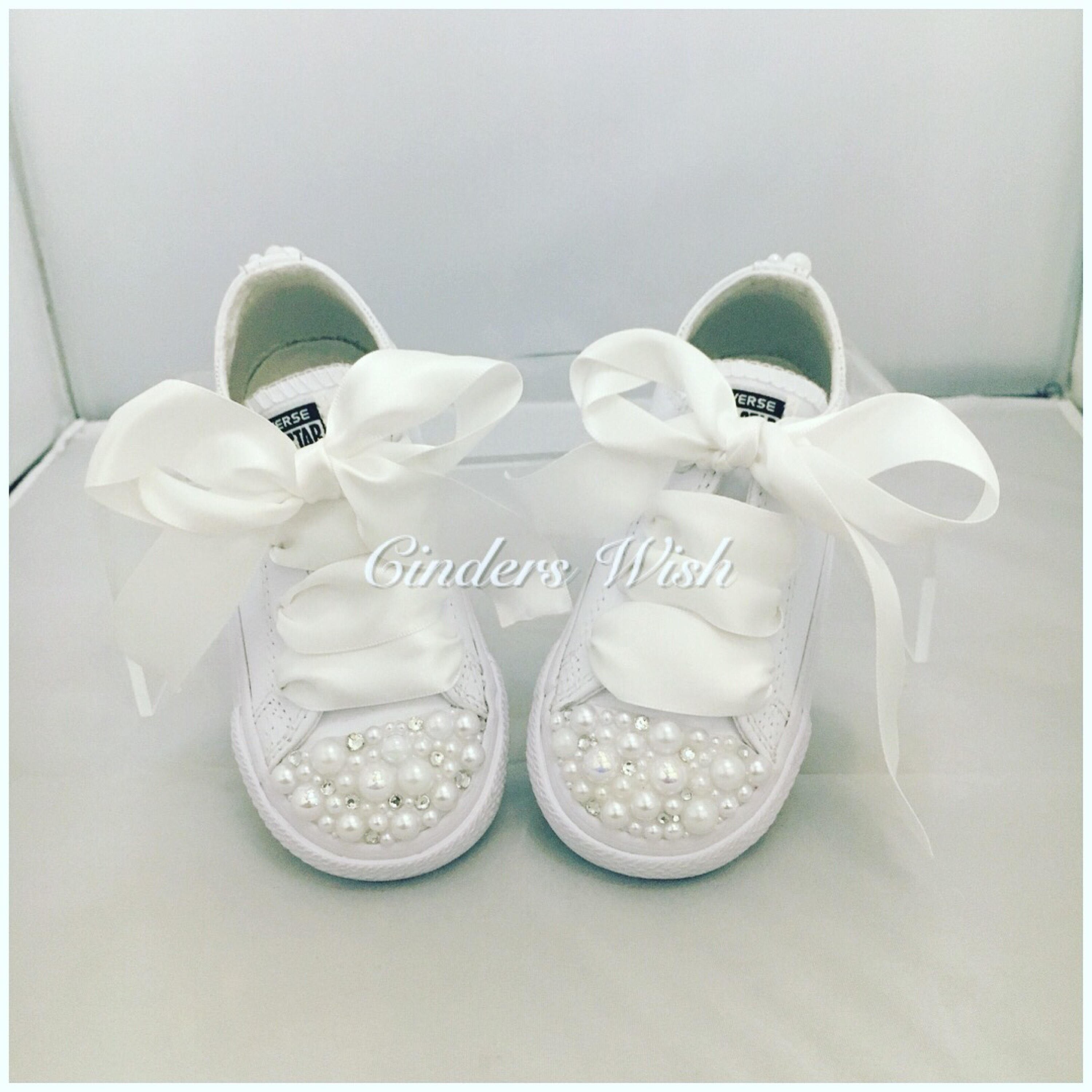 white leather childrens converse