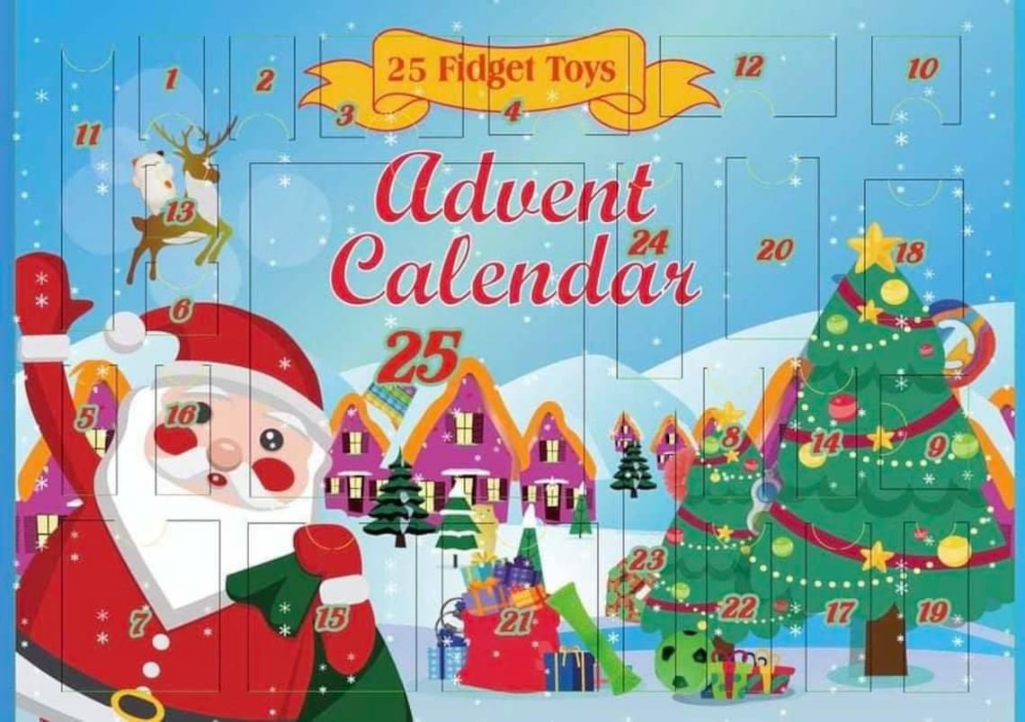 Sensory Fidget Advent Calendar / Children fidget calendar / Etsy