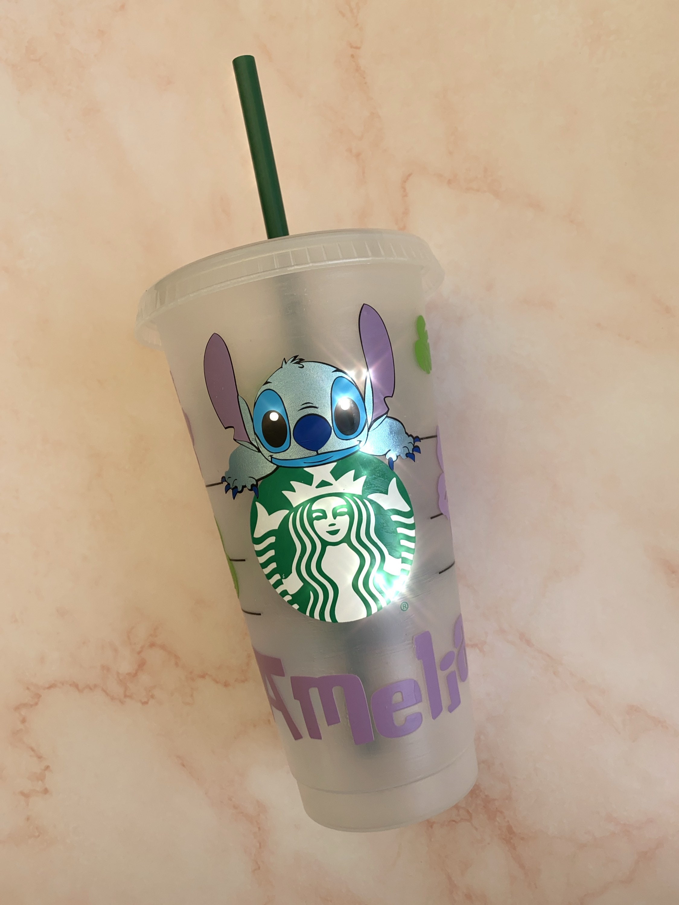 Personalised Lilo &stitch Starbucks Cup / Cartoon Starbucks ...