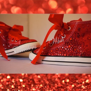ruby red sneakers