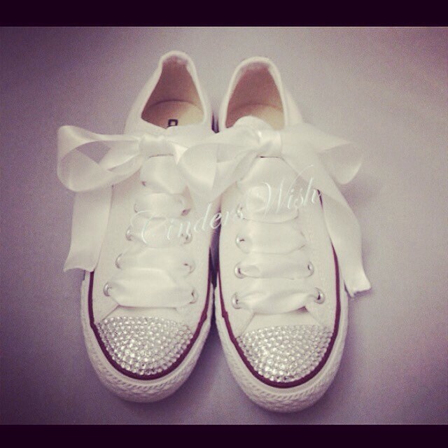 Bling Toe Converse Sparkle Converse Customised Diamante