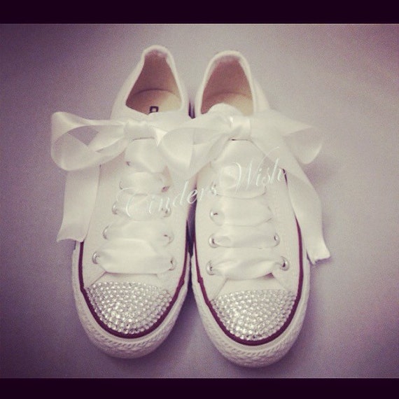 kids diamante converse