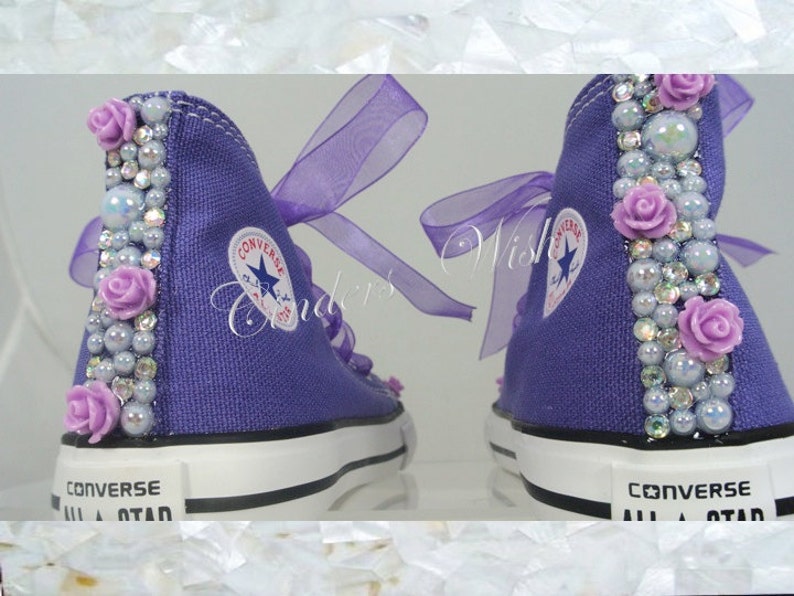 purple high top converse kids